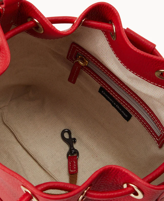 Lucca Leather Crossbody Drawstring