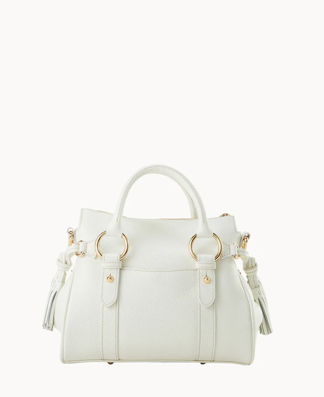 Lucca Leather Satchel With Pocket