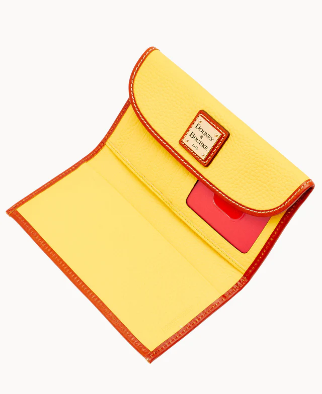 Pebble Grain Continental Clutch
