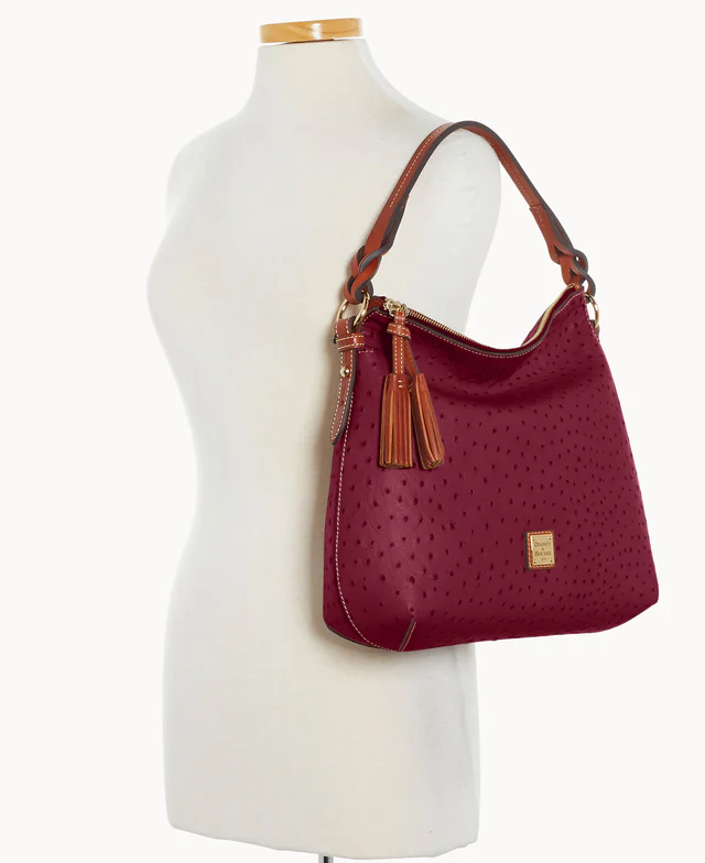Ostrich Twist Strap Hobo
