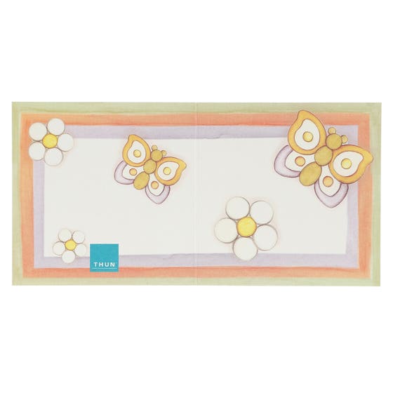Spring gift tag with butterfly