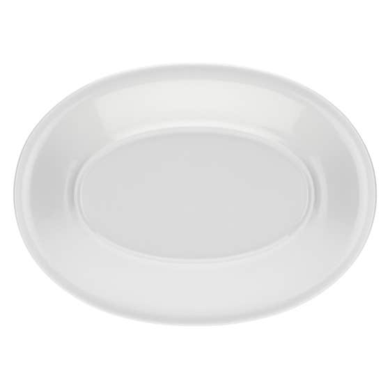 Country multipurpose oval plate with flowers and butterfly