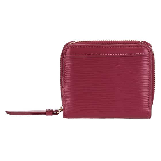 Small eco leather wallet, cherry