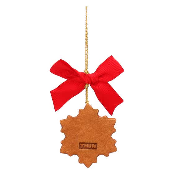 Small ceramic snowflake Christmas decoration