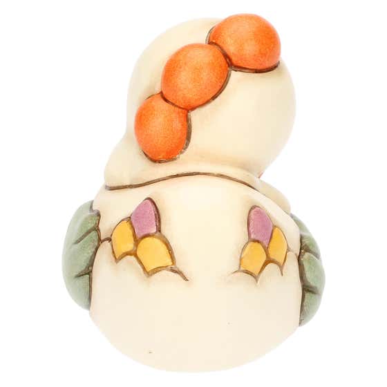 Sorprese di Pasqua ceramic Ester hen with flower, small