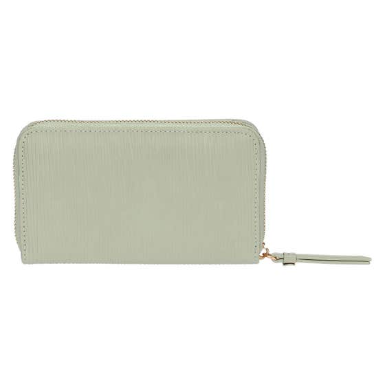 Medium eco-leather wallet, green