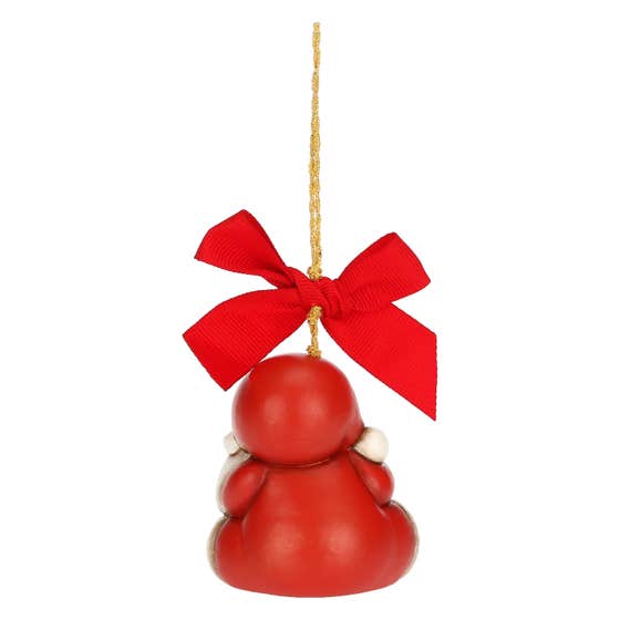 Santa Claus  with gift ceramic decoration, small