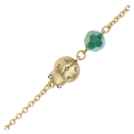 Bracelet with ladybug and bead