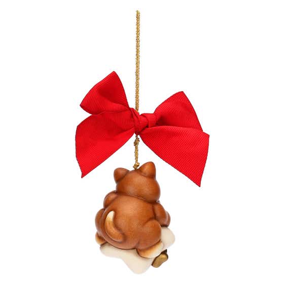 Large ceramic Momi cat Christmas decoration