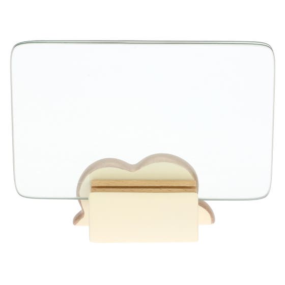 Portafoto in vetro e ceramica con base a forma di fiore Iconic Elegance, rosa