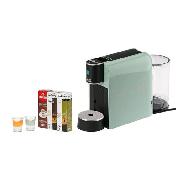 Coffee machine with gla&szlig;es Caffitaly x THUN