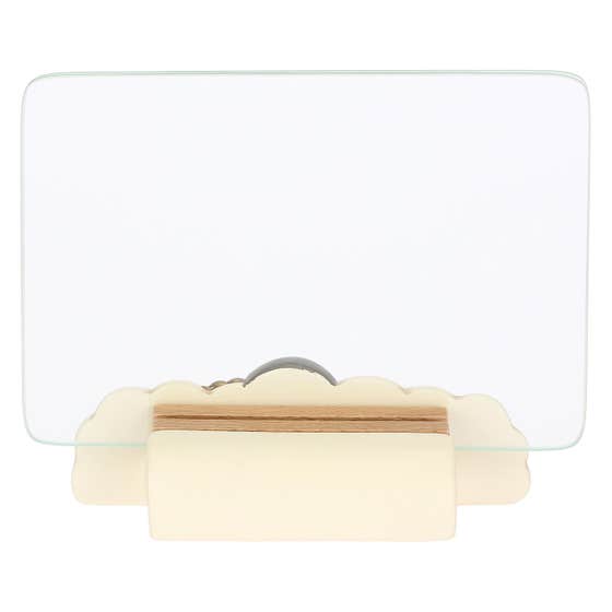 Ceramic and gla&szlig; photo frame with Angel and Teddy