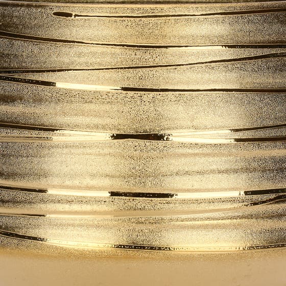 Small gold ceramic cachepot