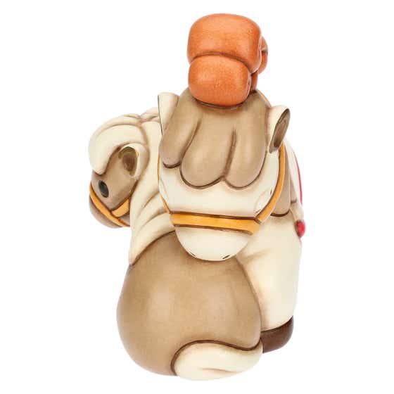 Paar Priscilla und Lea Pferde aus Keramik Eolia