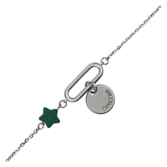 Bracelet with star and pendant "Capricorn"