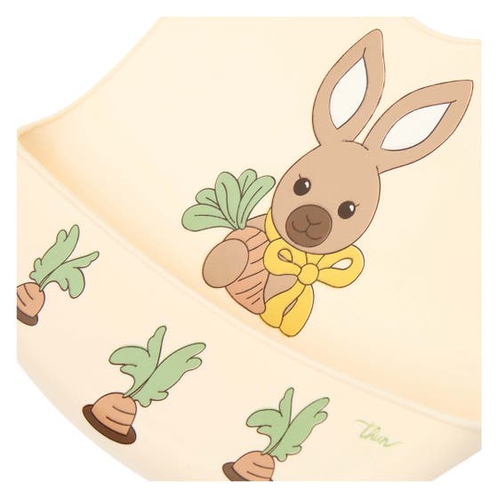 Silicone bib with pocket