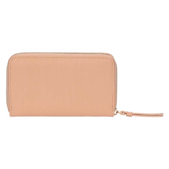 Medium faux leather wallet, pink