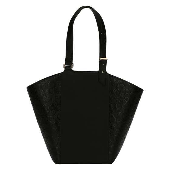 Black sail-shaped Prestige shopping bag