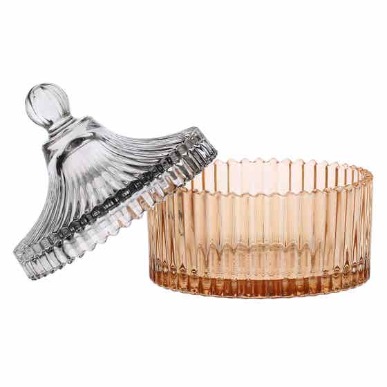 Large gla&szlig; container, brown and gray