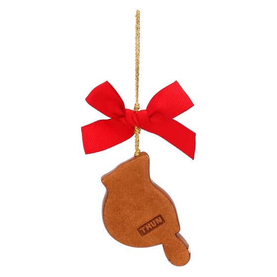 Small ceramic bird Christmas decoration