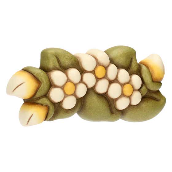 Country Bloom Ceramic Floral Wall Decoration