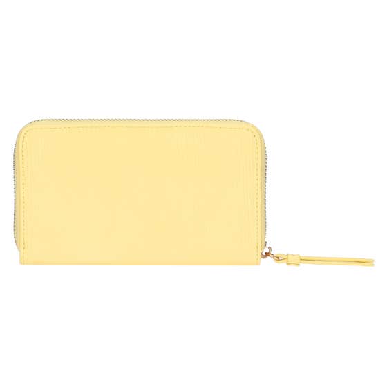 Medium eco-leather wallet, yellow