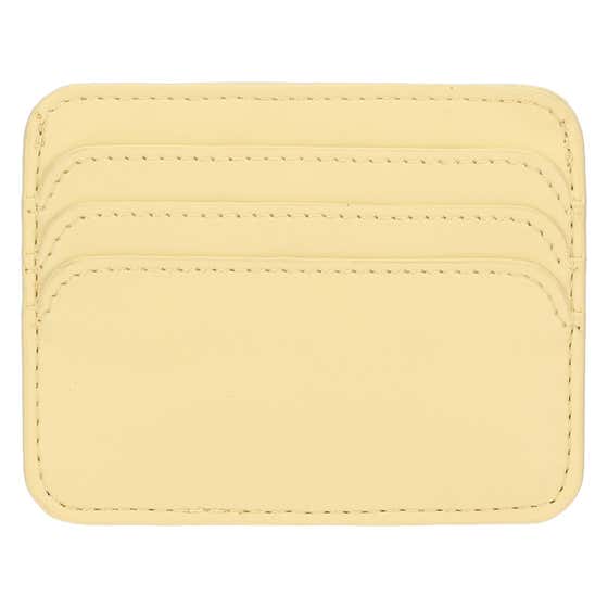 Eco-leather card holder, yellow