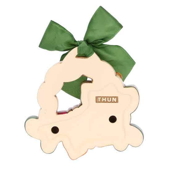 AbbracciAMI ceramic plaque with butterfly and flowers, medium