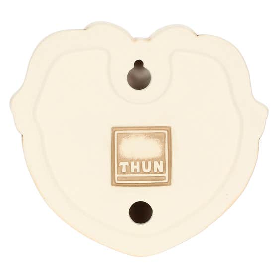 Ceramic newlywed couple decorative plaque with heart