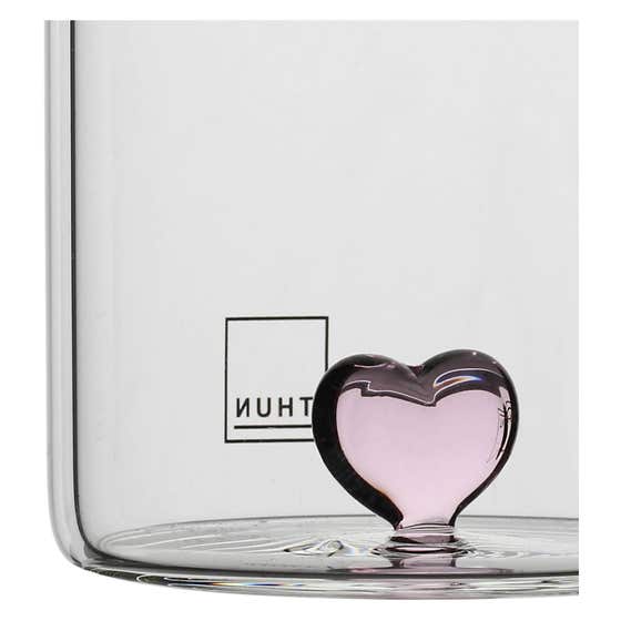 Set of 2 gla&szlig; gla&szlig;es with heart