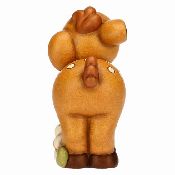 Ceramic Amy fawn with flower, large