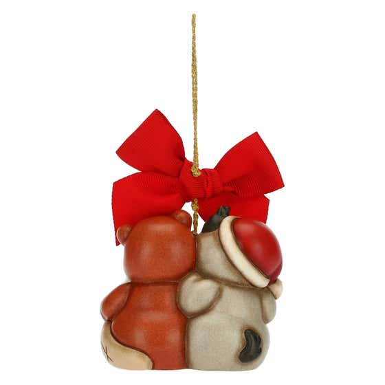 Noah Wolf and beaver with star Christmas decoration, maxi