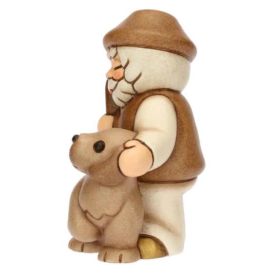 Ceramic Shepherd with Dog Cla&szlig;ic Nativity Scene