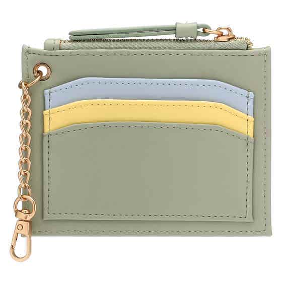 Multicolor eco-leather sachet key ring