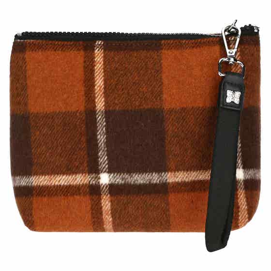 Tartan clutch bag, small