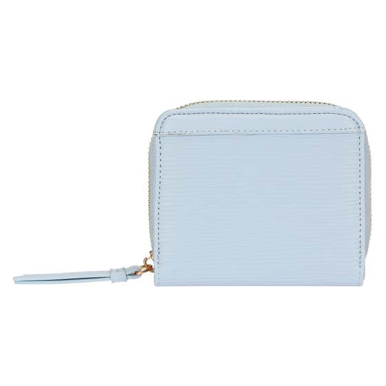 Small eco-leather wallet, light blue