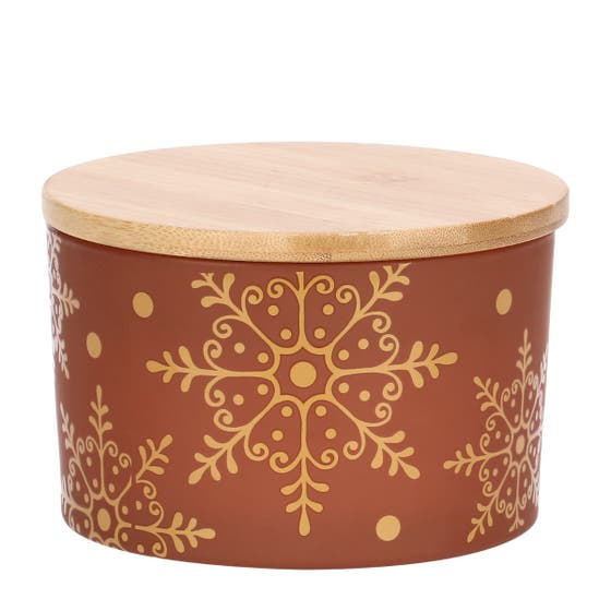 Winter Crystals Christmas Candle