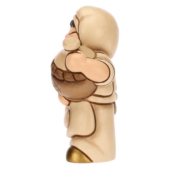 Presepe Cla&szlig;ico ceramic tavern owner with wine flask champagne