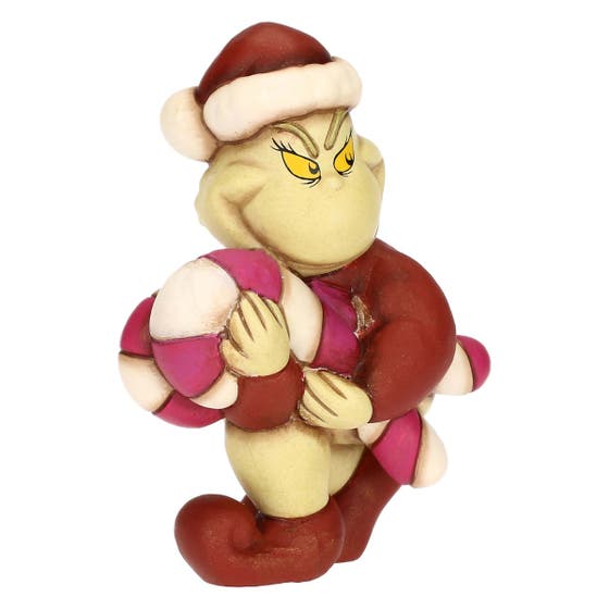 Grinch with Candy Cane Ceramic, Small