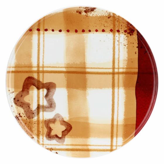 Large plate with 3 bowls in Thunland porcelain