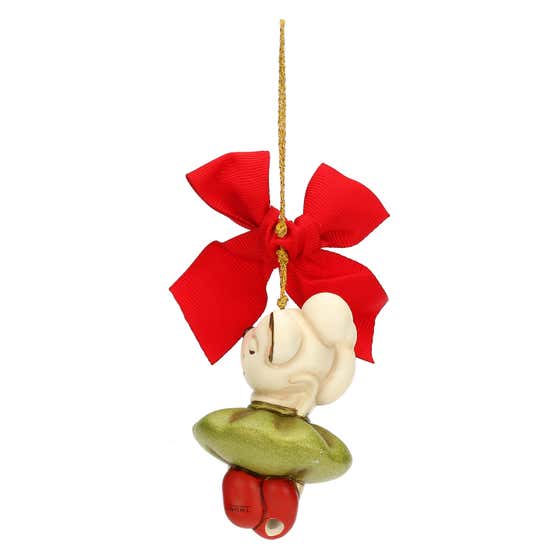 Bosco Magico green mouse ballerina tree decoration