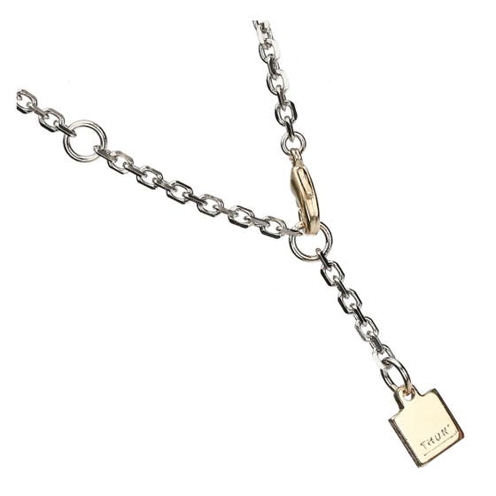 Necklace with four-leaf clover, large