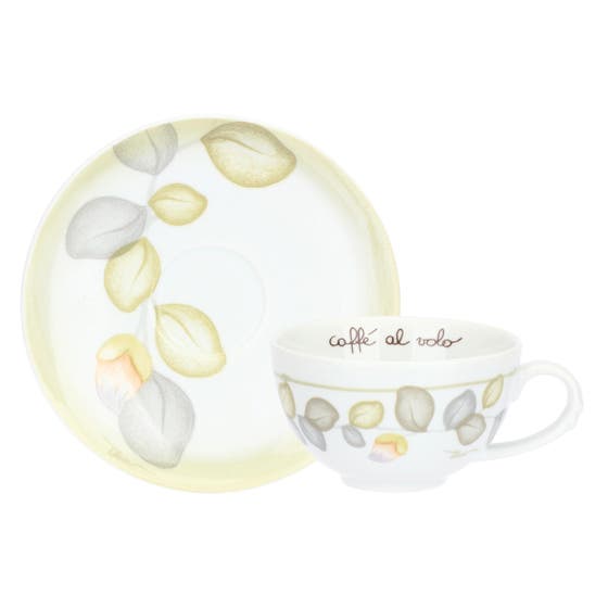 Set of 2 medium Country Bloom porcelain mugs