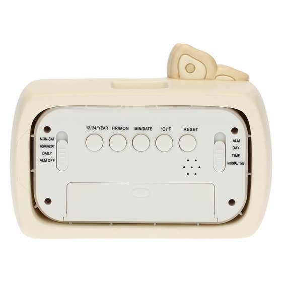 Elegance digital clock with butterflies and flowers