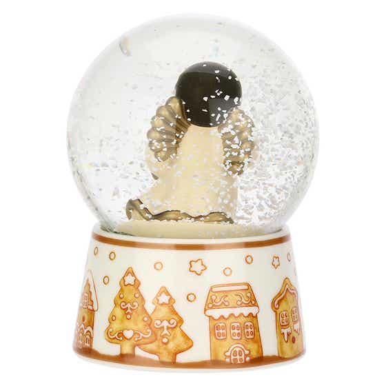 Snow globe with Christmas angel, medium