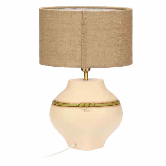 Country Bloom ceramic flower lamp, medium