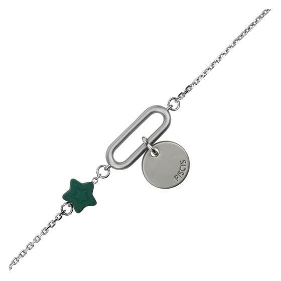 Bracelet with star and "Pisces" pendant
