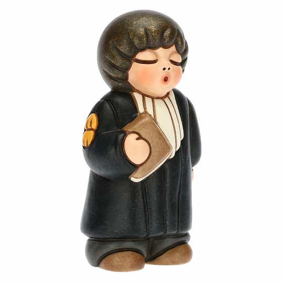 Boy lawyer with gown