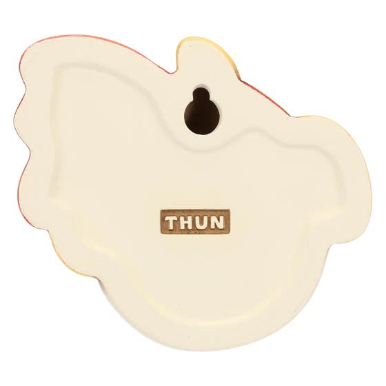 3D red and yellow ceramic tile, small