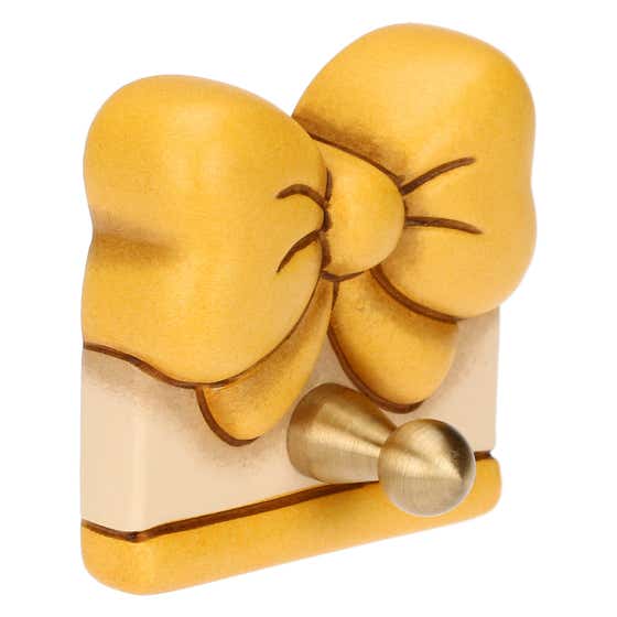 Country ceramic towel rack with bow